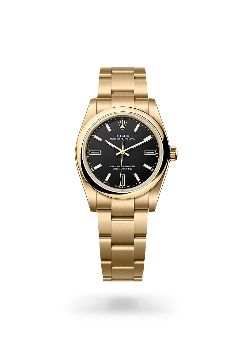 Rolex Oyster Perpetual Oyster, 34 mm, oro giallo