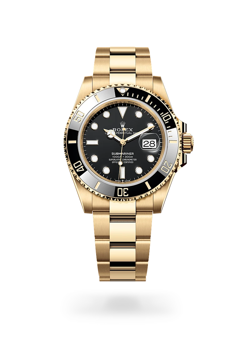 Rolex Submariner Oyster, 41 mm, yellow gold