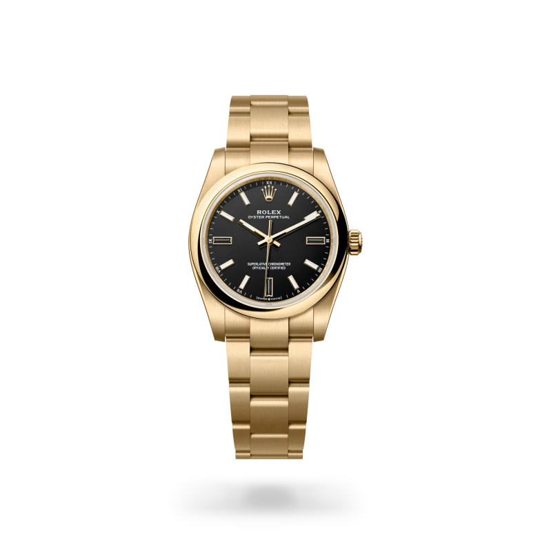 Rolex Oyster Perpetual Oyster, 34 mm, oro giallo